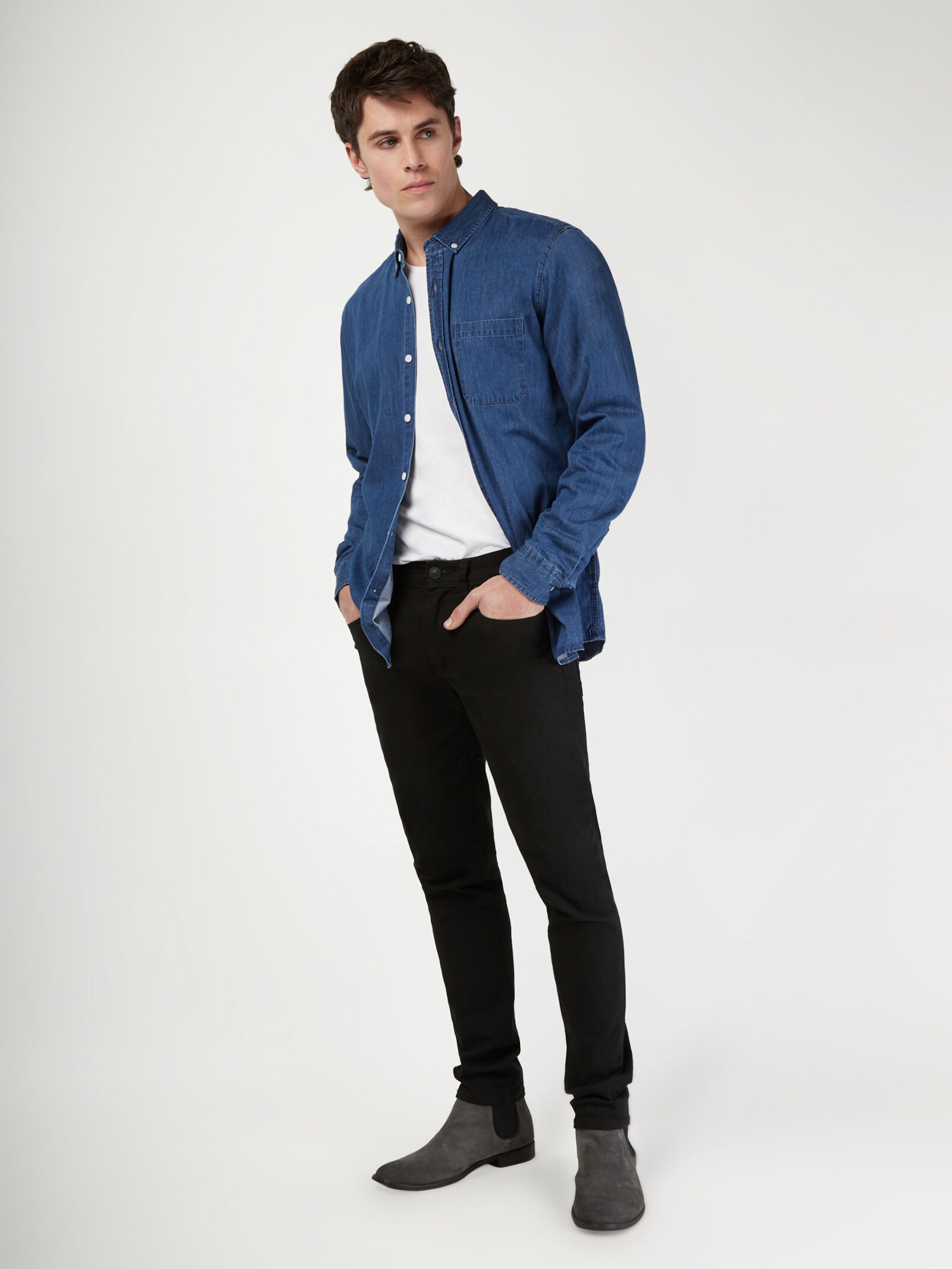 LS Rex Chambray Shirt Jeanswest