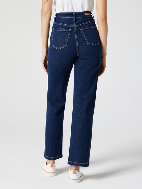 Jessie High Waisted Wide Leg Jeans, Dark Indigo, hi-res