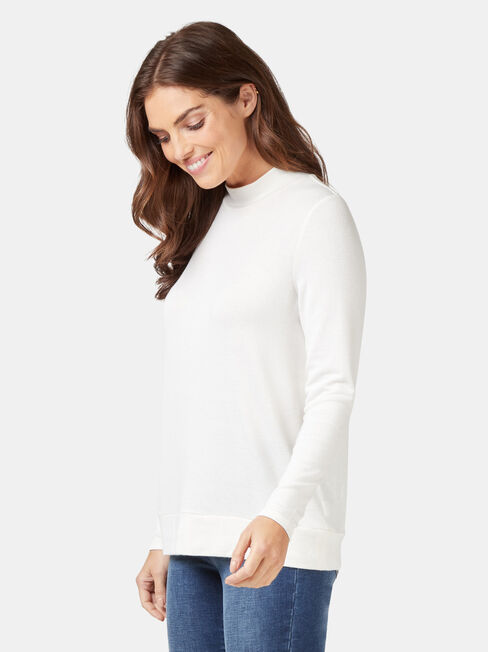 Layla Soft Touch Top, White, hi-res