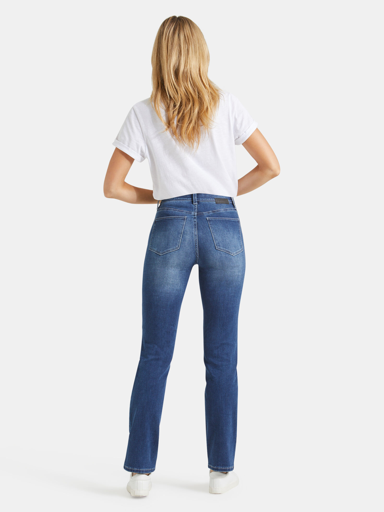 Tummy Trimmer Slim Straight jeans Mid Sapphire