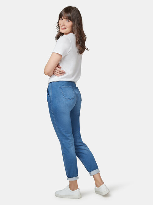 Amy Luxe Lounge Jogger Light Indigo, Mid Indigo, hi-res
