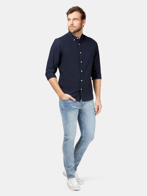 Peyton Long Sleeve Oxford Shirt, Blue, hi-res