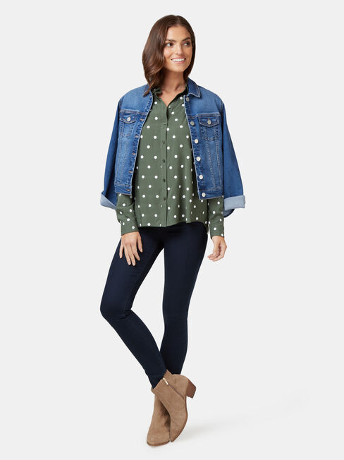 Thea Embroidered Shirt, Multi, hi-res