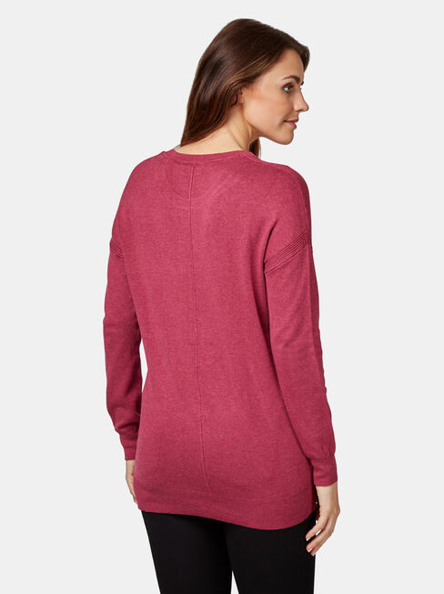 Sarah Knit Pullover, Purple, hi-res