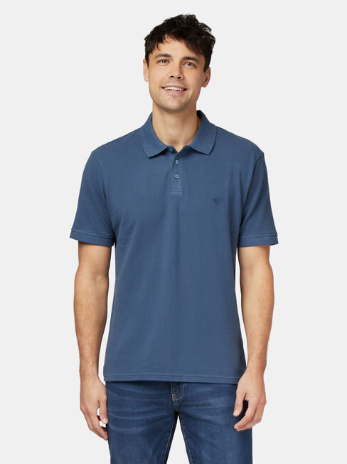 Jacob Short Sleeve Polo, Blue, hi-res