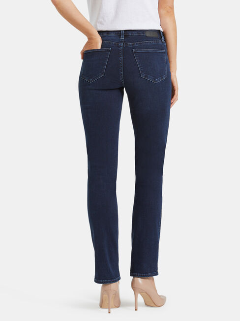 Slim Straight Jeans Deep Sea Blue, Dark Indigo, hi-res
