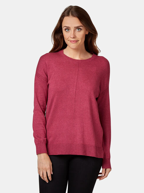 Sarah Knit Pullover, Purple, hi-res