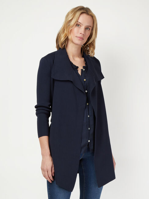 Giselle Waterfall Cardigan, Blue, hi-res