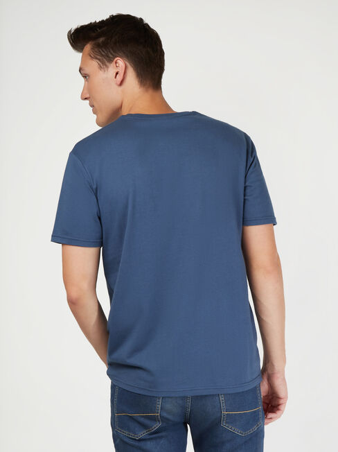 SS VW Surf Print Crew Tee, Blue, hi-res