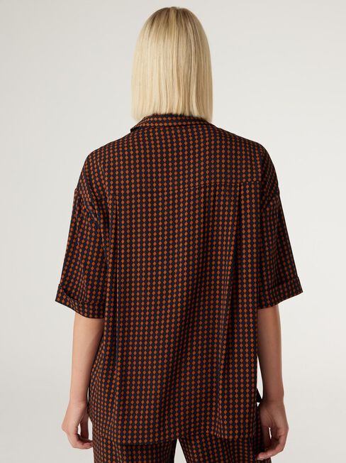 Vessna Relaxed Shirt, Abstract Check, hi-res