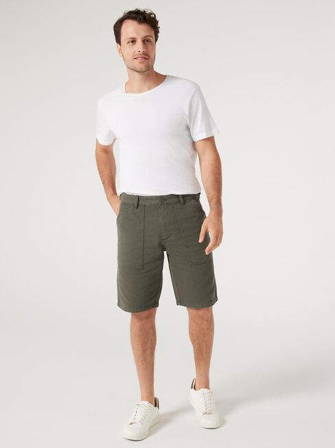 Issac Utility Short, Dusty Olive, hi-res