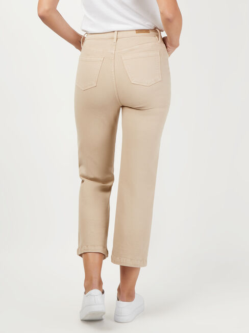 Kelly Wide Leg Crop Jeans, Sandwash, hi-res