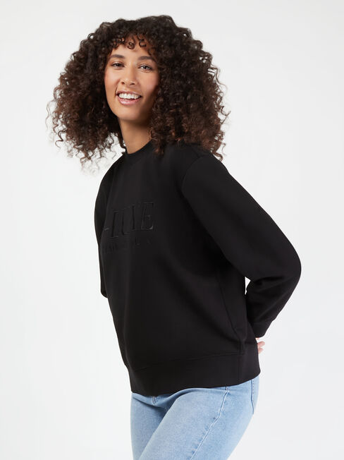 J-Luxe Sweat, Black, hi-res
