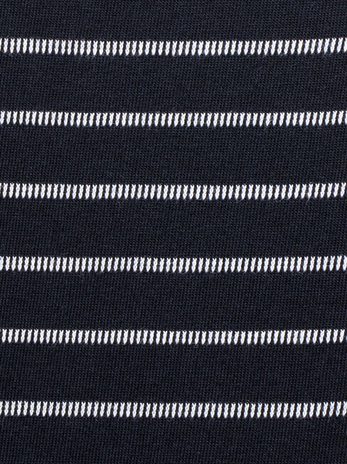Adelaide Stripe Tee, Black, hi-res