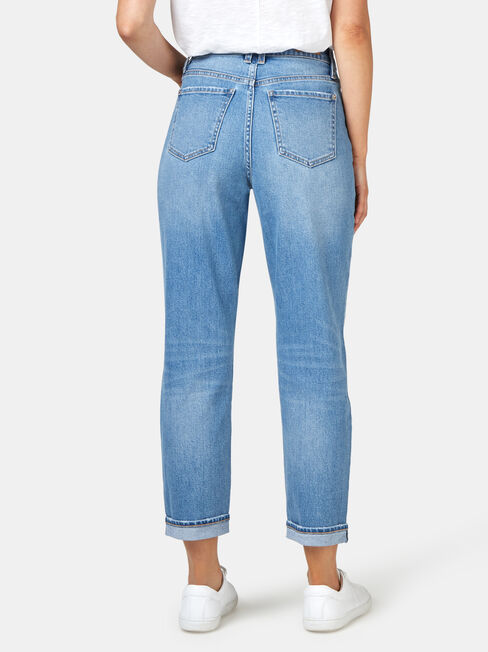 Mom Jeans, Light Indigo, hi-res