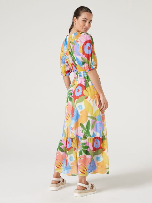 Shiloh Peasant Dress, Multi, hi-res