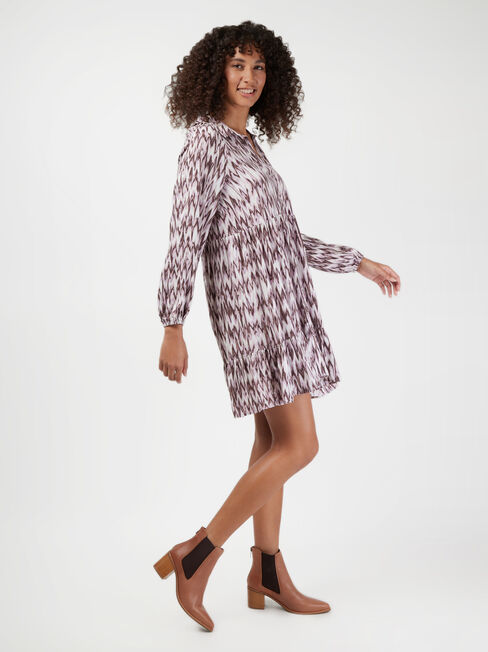Ophelia Shirt Dress, Purple, hi-res