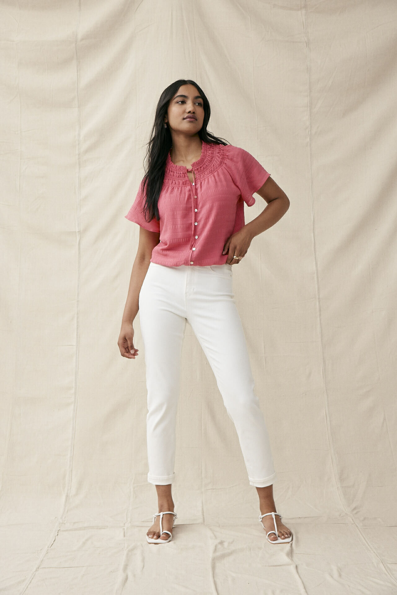 Brooke High Waisted Tapered Crop Jeans
