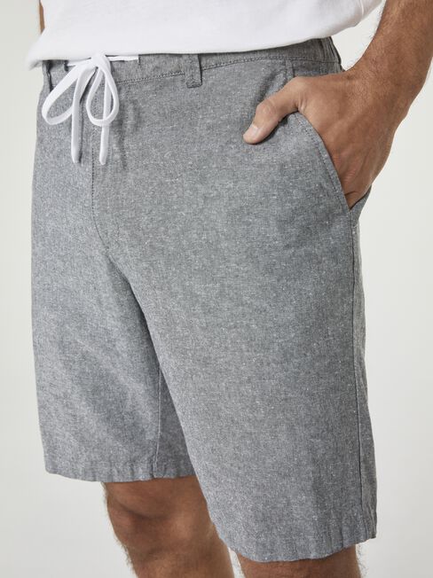 Micha Textured Walkshort, Grey, hi-res