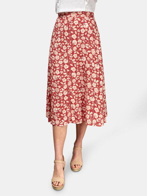 Alice Midi Skirt, Multi, hi-res