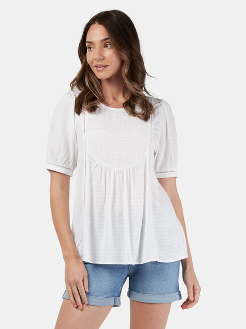 Avery Ladder Trim Top, White, hi-res