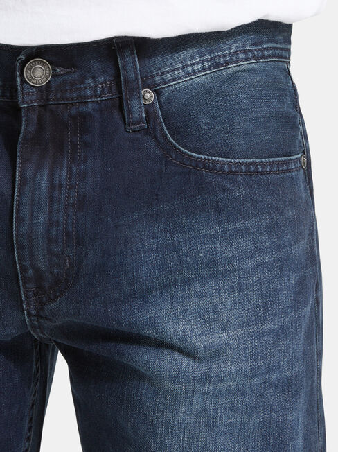 Slim Straight Jeans Storm Indigo, Mid Indigo, hi-res