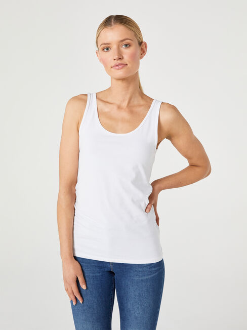 Lola Cotton Basic Tank | Jeanswest