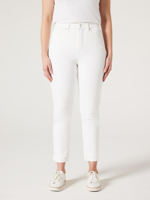 Brooke High Waisted Tapered Crop jeans