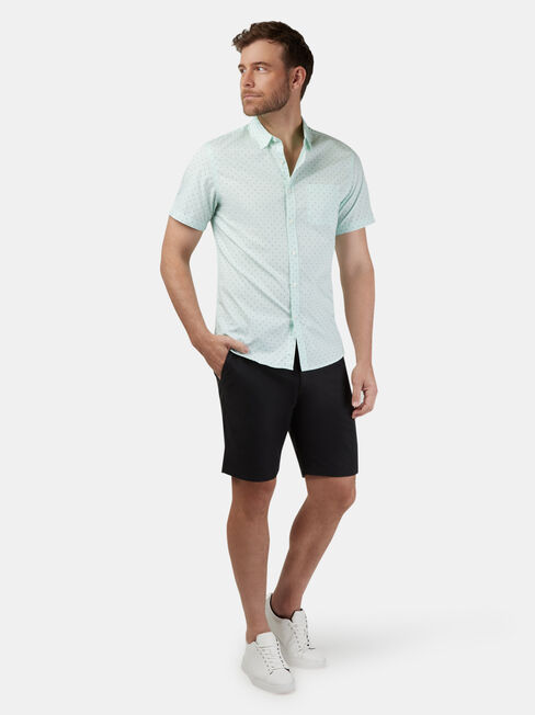 Mercer Short Sleeve Print Shirt, Green, hi-res