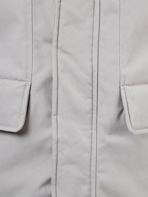 Dwait Longline Jacket, Grey, hi-res