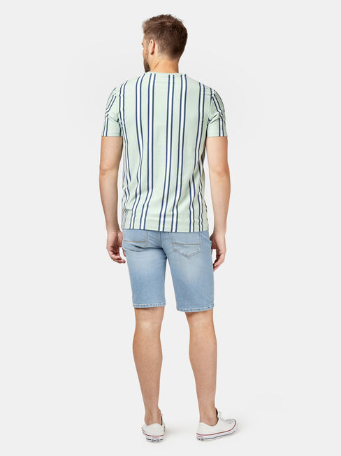SS Judd Vertical Stripe Crew Tee, Green, hi-res