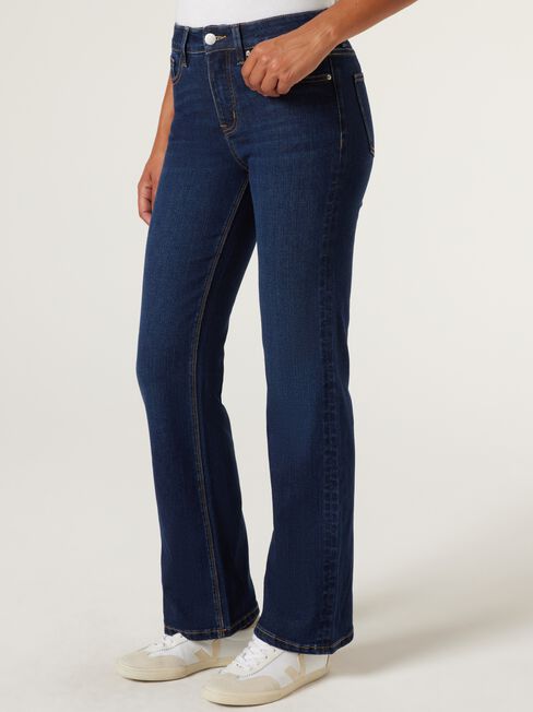 Bootcut Jeans, Deep Indigo, hi-res