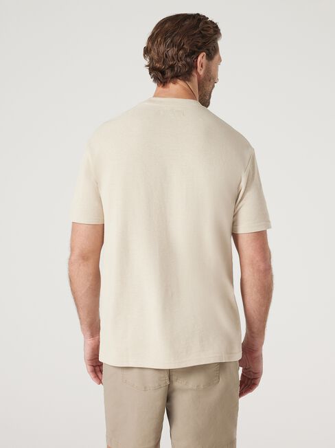 Beau Relaxed Crew Tee, Brown, hi-res