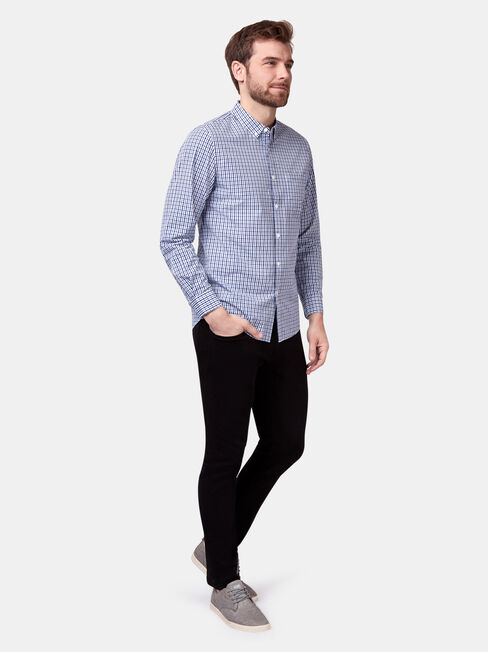 Easton Long Sleeve Check Shirt, Print, hi-res