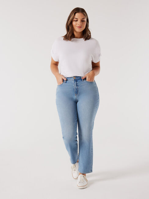 Naomi Curve Embracer Straight Jeans, Light Vintage, hi-res