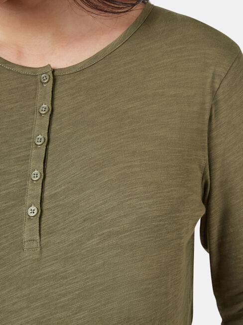 Hendy Henley Maternity Tee, Green, hi-res