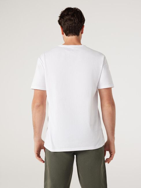 SS Ken Print Crew Tee, White, hi-res