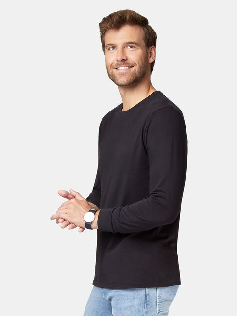 Weston Long Sleeve Tee, Black, hi-res