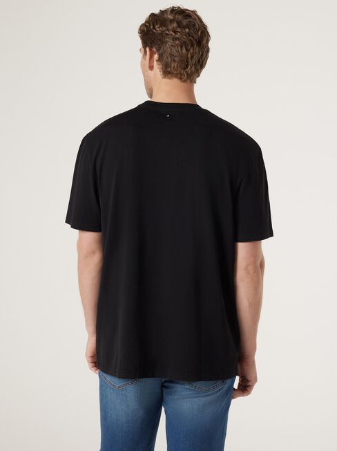 Ace Relaxed Fit Basic Crew Tee, Black, hi-res