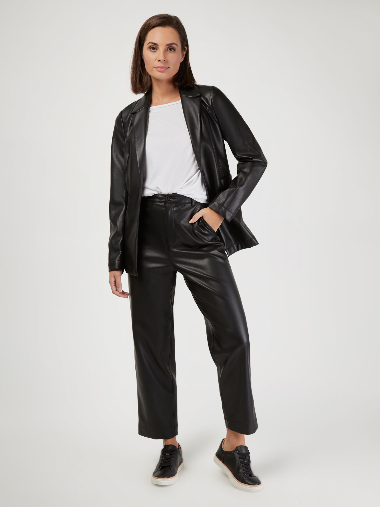 Jeans west shop leather jacket