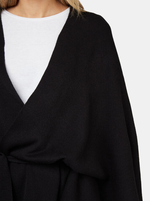 Charlie Winter Poncho, Black, hi-res