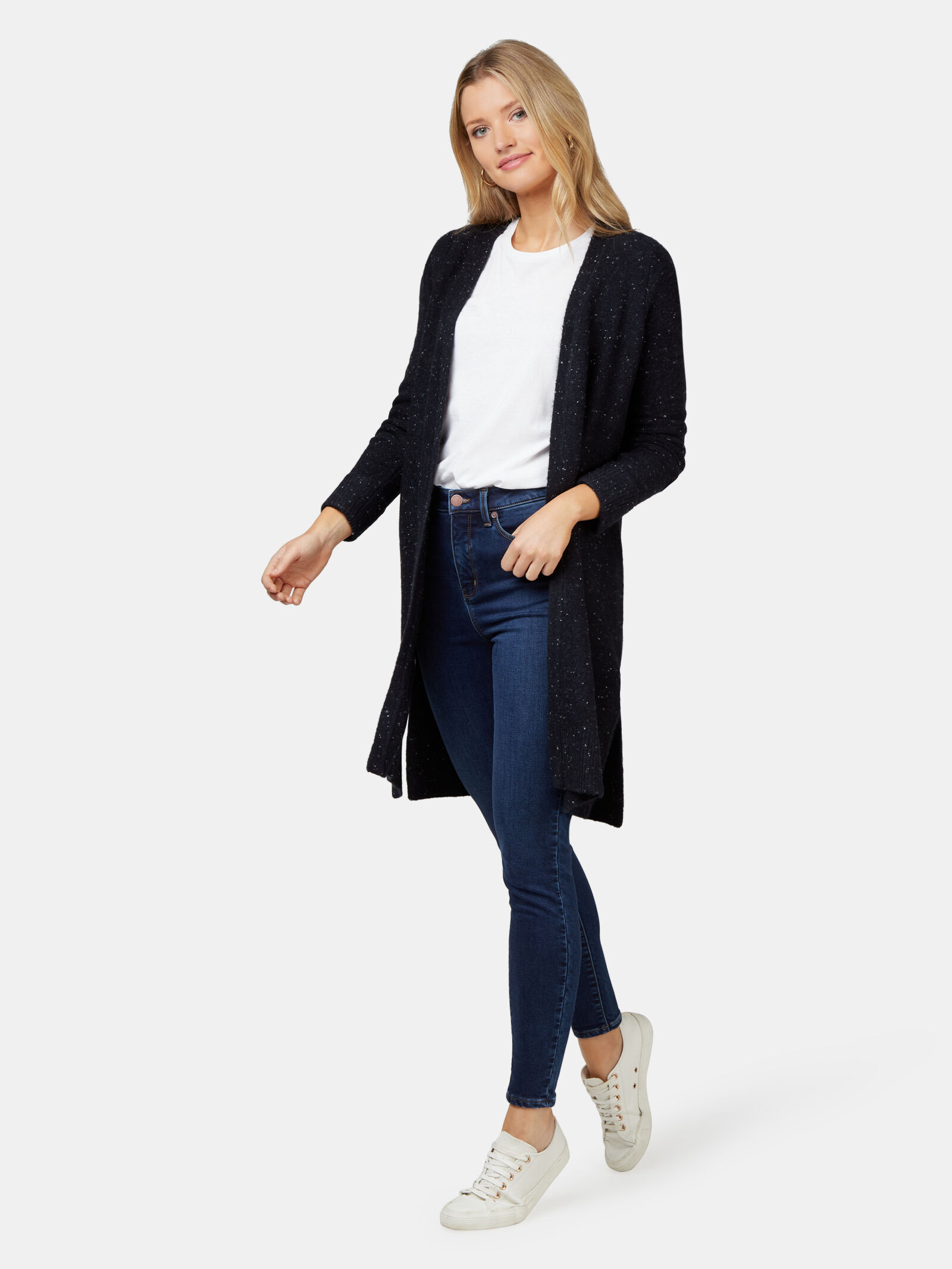 Jeans west cardigan new arrivals