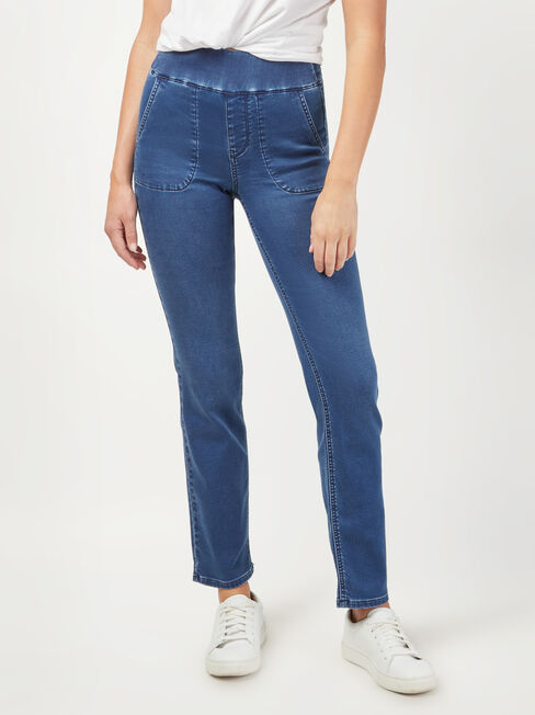 Tessa J-Luxe Slim Straight Jeans