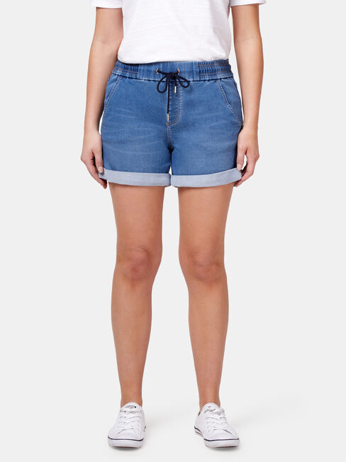 Nina Luxe Lounge Short, Blue, hi-res