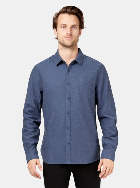 Oliver Long Sleeve Shirt, Blue, hi-res