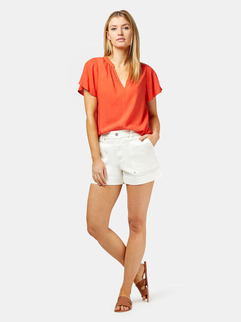 Becca Blouse, Red, hi-res
