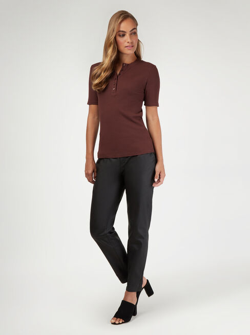 Hazel Henley Tee, Brown, hi-res