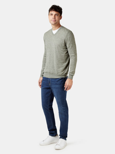 Blake V-Neck Knit, Green, hi-res