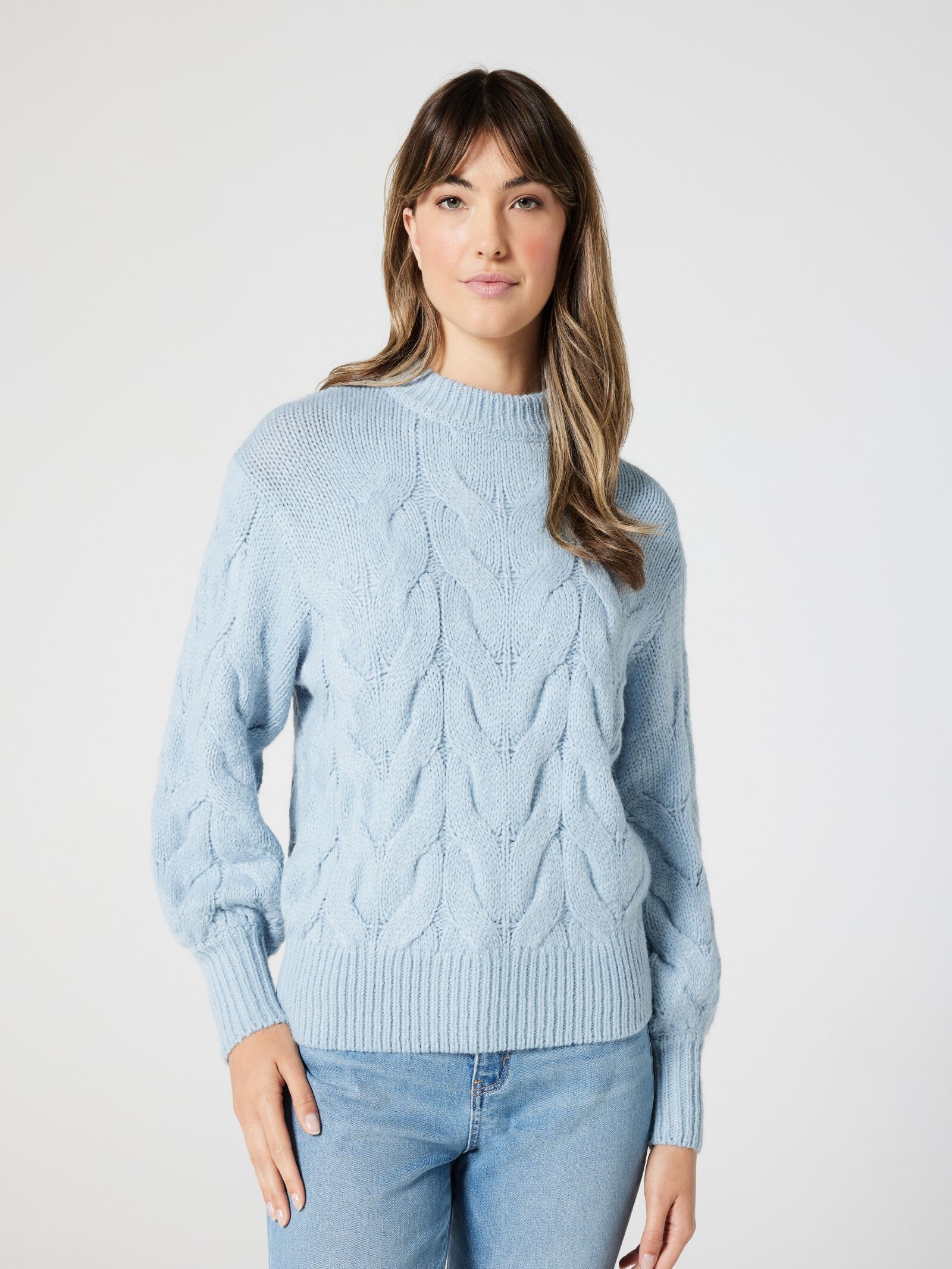 Powder blue jumper on sale