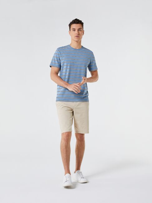 SS Odin Stripe Crew Tee, Blue Stripe, hi-res